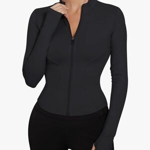 Women's Black Corsette Althetic Jacket